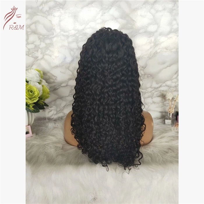 High Quality Fctory Price 130% 150% Density Raw Virgin Full Lace Human Hair Long Wig