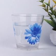 decorated coffee glass cup