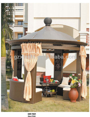 Outdoor PE rattan gazebo