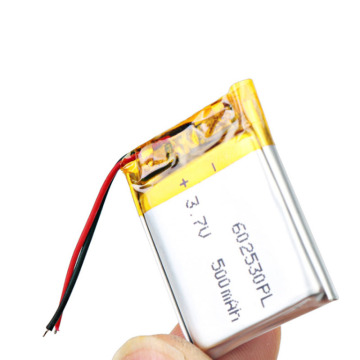 3.7V602530 500mahLithium Polymer Battery