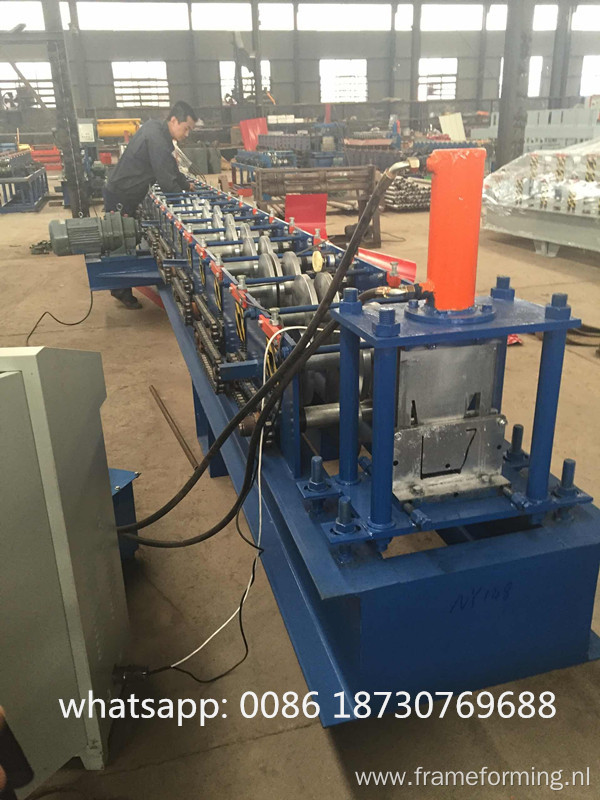 Steel water rain gutter roll forming machine