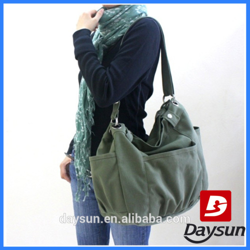 Smoke green large women diaper bag messenger diaper bag