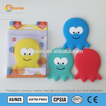 Drool Proof 2015 Octopus Fun Chewy Teether, Teether Chewable Silicon Bpa Free