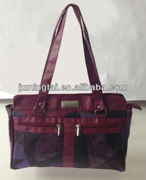 Patchwork leather handbag for promotion