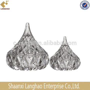 Decorative Clear Mini Glass Candy Jar