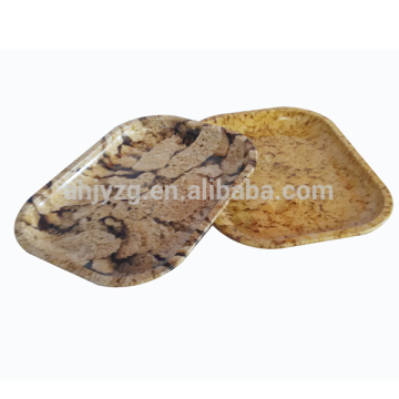 rectangle Christmas rolling tin tray for canning food