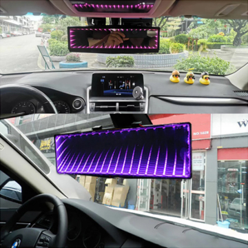 Yuechi Universal LED Dimming Car Rearview Mirror