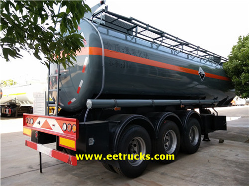 3 Axle 8000 Galton Sodium Hydroxide Trailers