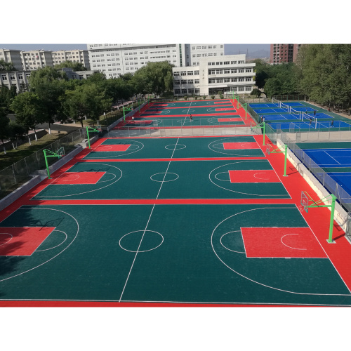 Ubin lapangan basket interlocking berwarna-warni yang multi guna