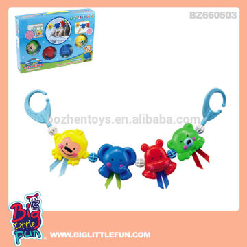 Baby animals plastic baby rattle