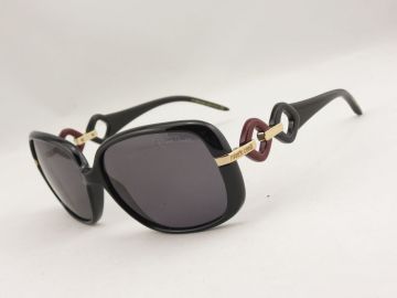Erica 518s 05a Black Acetate Frame Gray Resin Lens Roberto Cavalli Sun Glasses