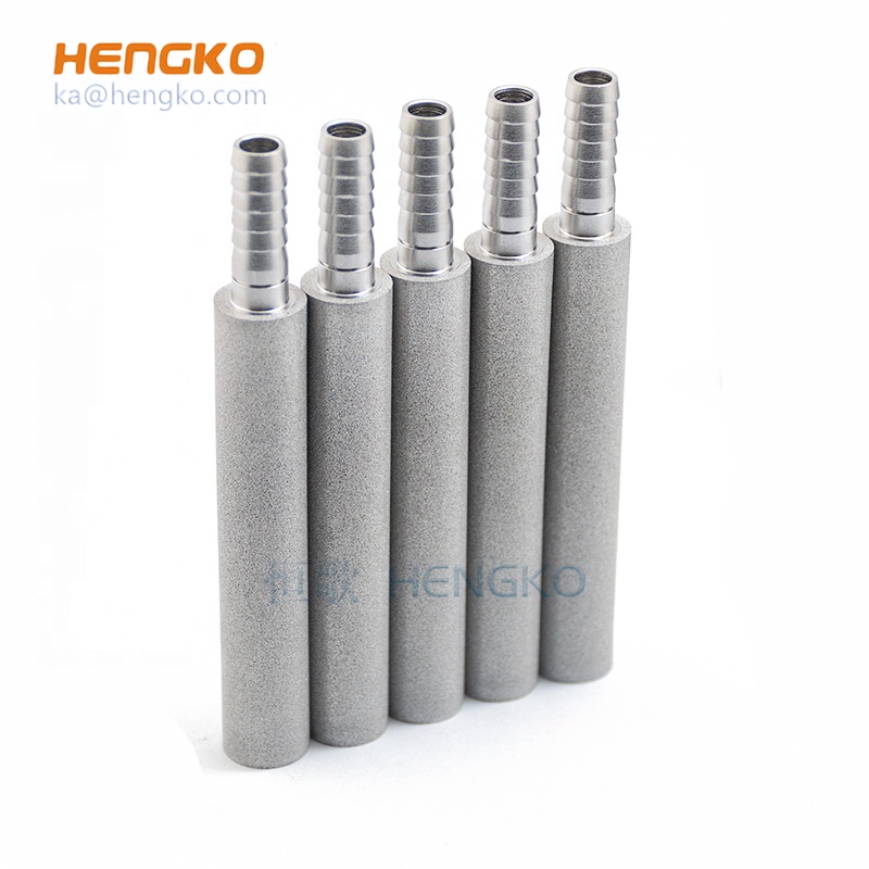 30-40 micron  - sintered metal filters porous 316L stainless steel filter sparger for lab-scale reactor