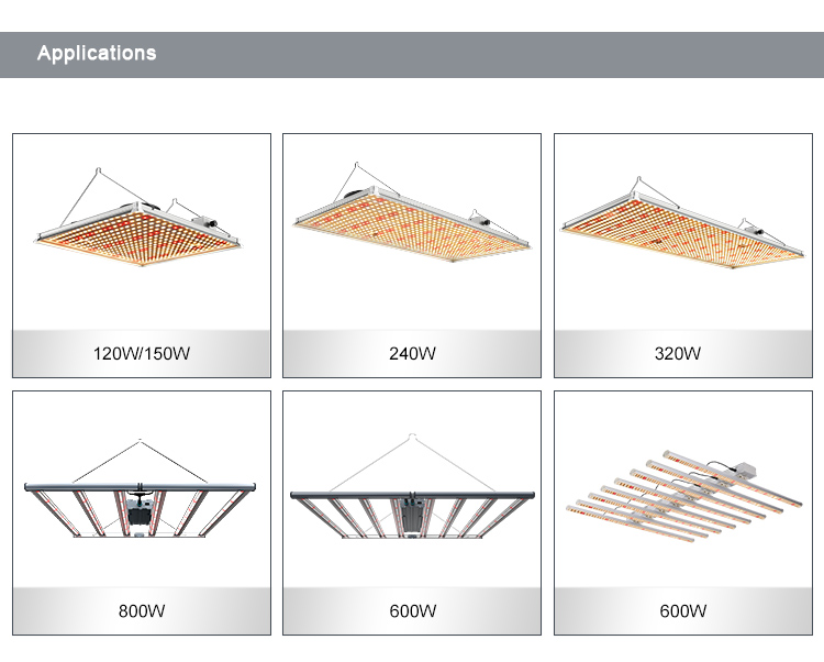 Foldable 8 Bars LED Grow Light 600W 640W 700W 1000W Indoor Plants Flowering DIY LED Grow Light