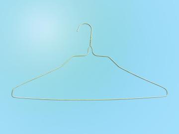 White Powder Square Shoulder Shirt Hanger