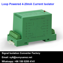 DIN Rail Mounted Loop Powered 4-20mA Signal Isolator