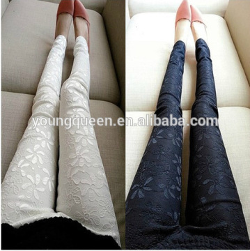 RM34 Women lace leggings big yards women pants stretch tight pencil pants