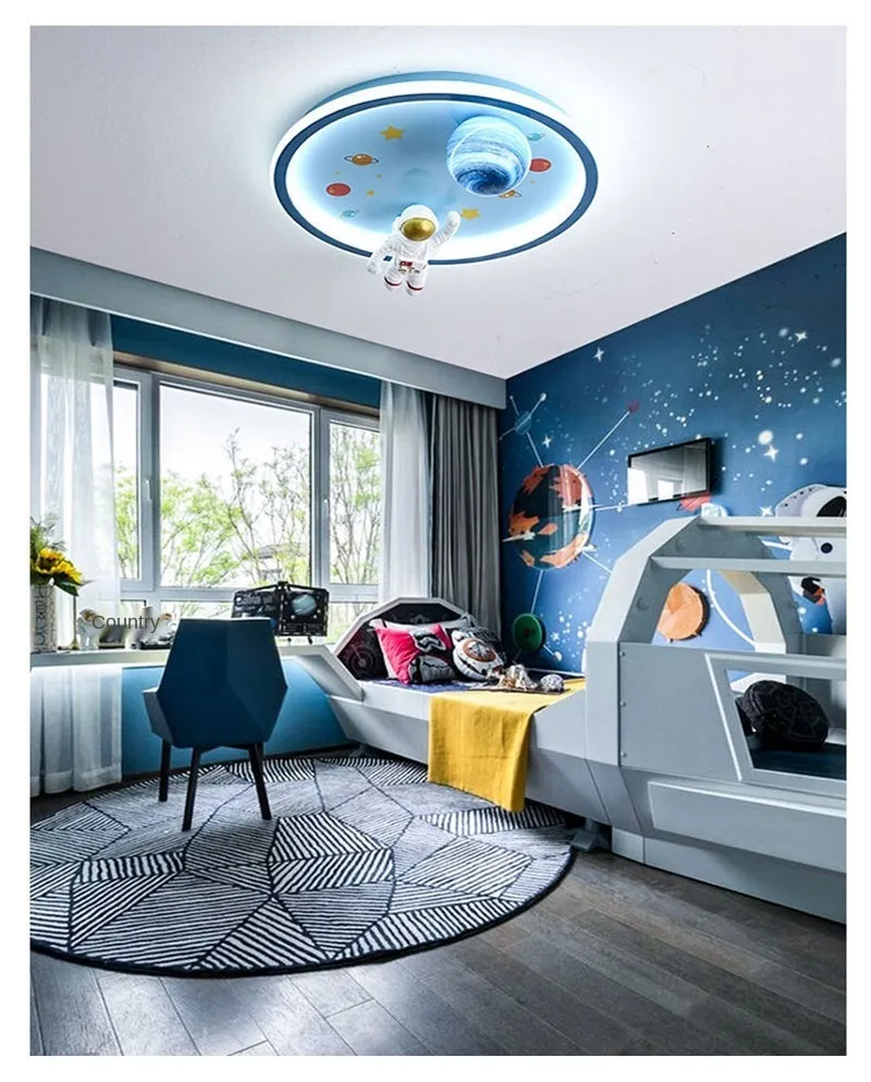 Children′s Room Bedroom LED Ceiling Light Dreamy Astronaut Planet Astronaut