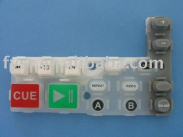 custom-design conductive spray coating silicone keypad