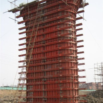 Металлический пирс колонна стальная обработка для моста