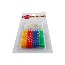 various color sprial candles stick candle