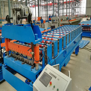 double layer glazed tile roll forming machinery