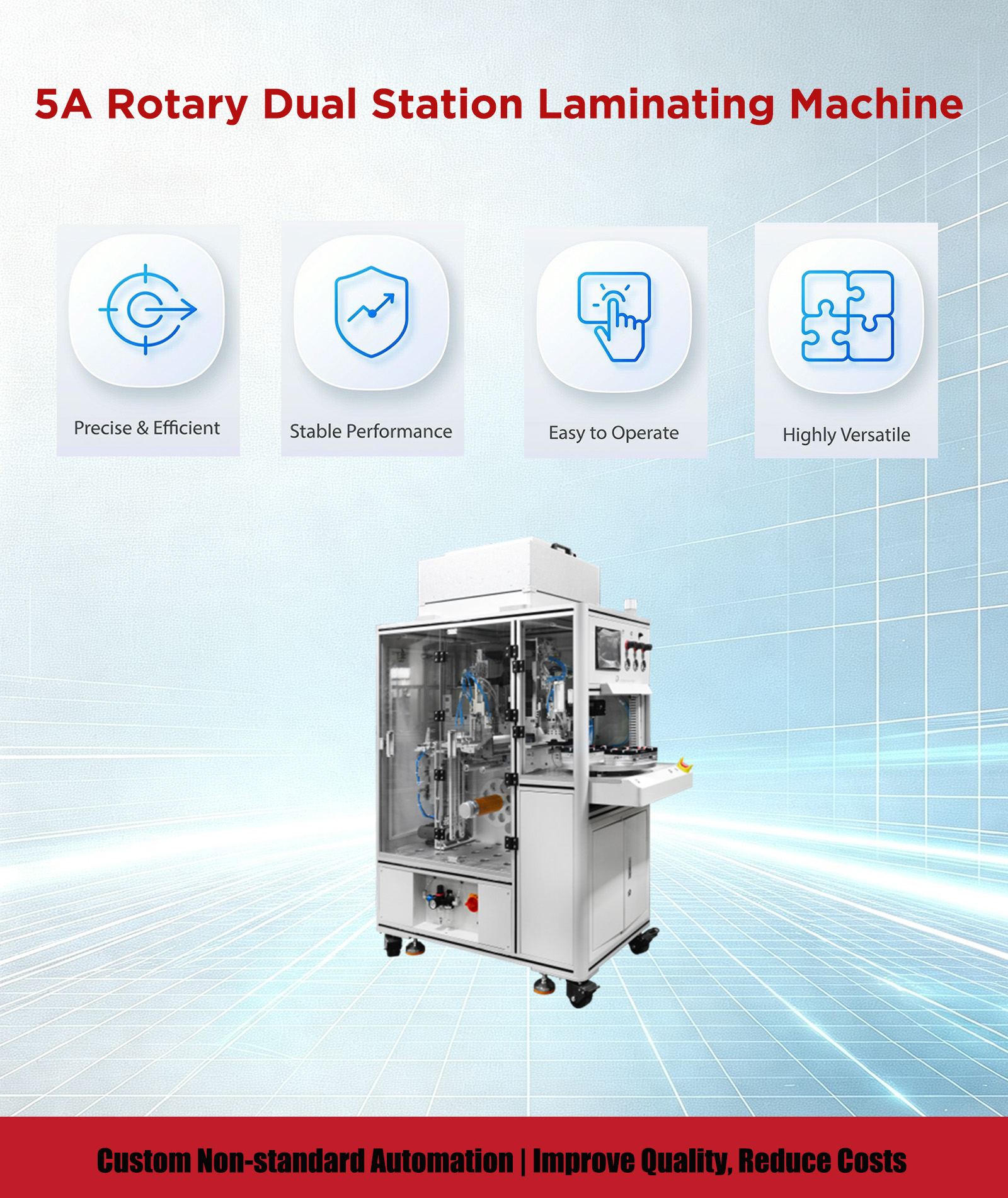 5A旋转式双工位覆膜机产品1 5A Rotary Dual Station Laminating Machine product 1