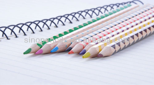 hexagon color pencil 4.0mm lead mantle pencil