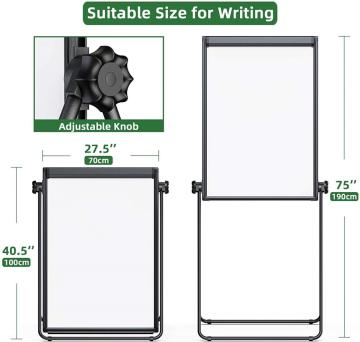 Double Sided Magnetic Writing Adjustable White Board