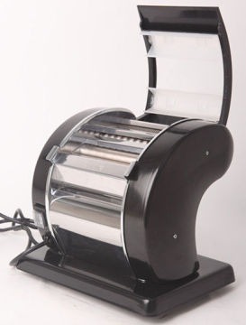 90w 60hz Black Dough Electric Pasta Maker Machine, Equipment With Smooth Rollers, Cutters