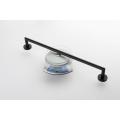 Wall Mounted Single Layer Black Towel Rack