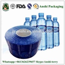 Vivid printed hot pvc shrink sleeve plastic water bottle label