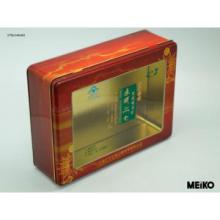 Rectangular Tin Box with window for candy, chocolate, food