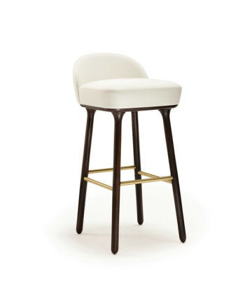 Modern replica Beetley bar stool by leather