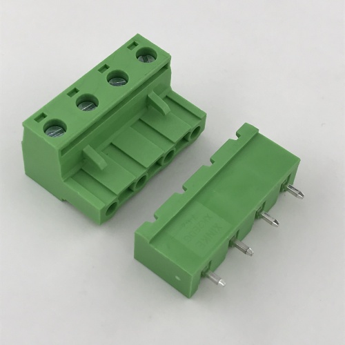 4 poles 7.62 pitch male female terminal block