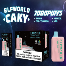 ELF de alta calidad Wolrd Caky 7000 Vape