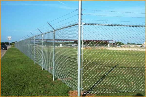 Colored used galvanized chain link fence