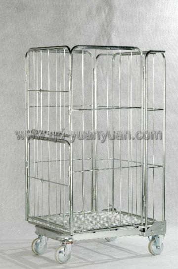 Industrial container cage trolley/industrial heavy trolley/heavy equipment trolley