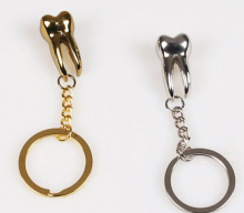 Molar Shape Alloy Key Chain for Dentists' Office Promotions