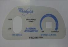 PET / PVC / Synthetic Paper Front Control Panel Overlay For