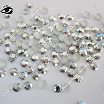 4MM Rhinestud Hot fix iron on metal studs octagon studs for clothing