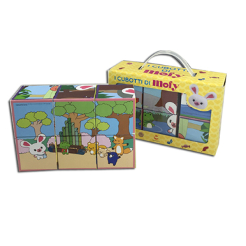 Cartoon Design Printing Puzzle Cubes Game