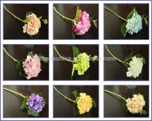 artificial flower, silk Hydrangea -- multiful color, 40cm/52cm/ 68cm stem flower