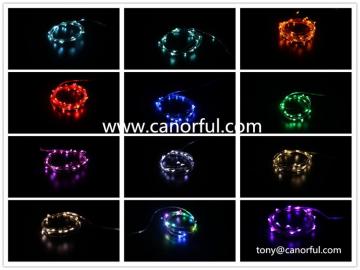 led copper string light