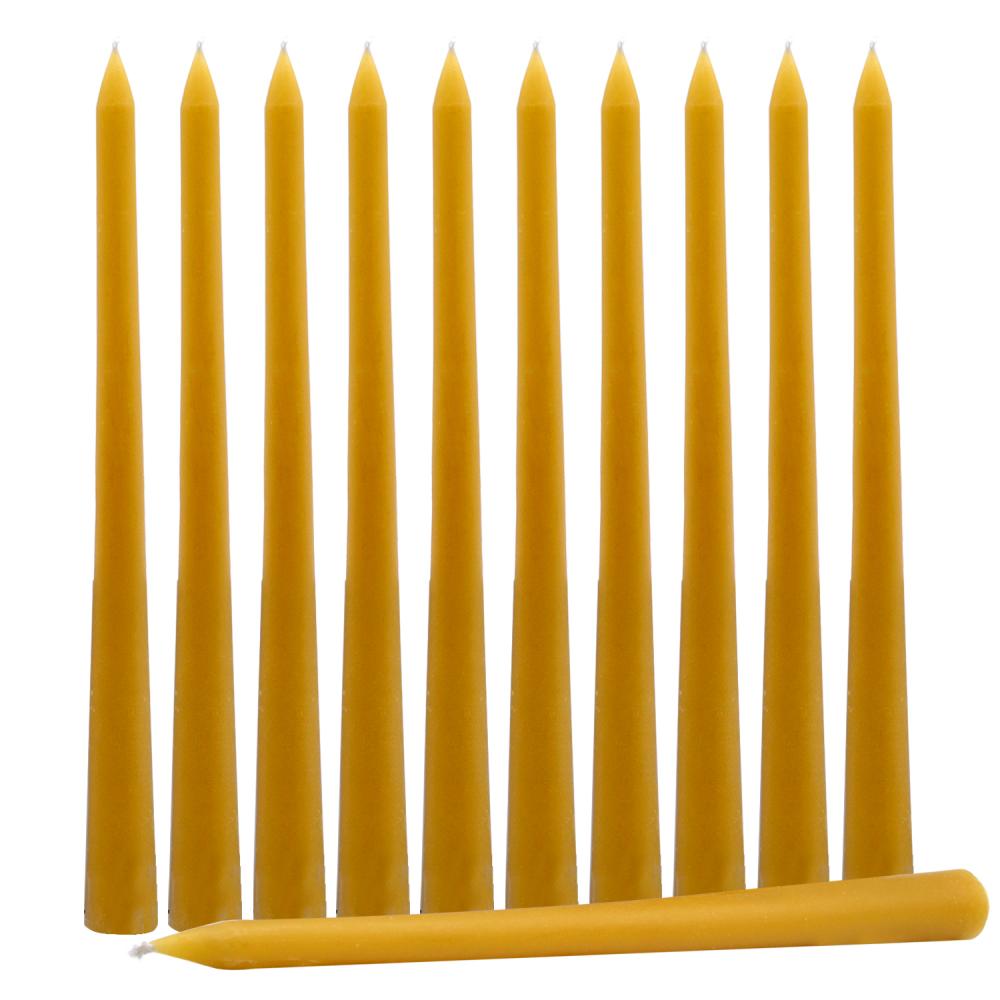 Bulk Hand Dipped Beeswax Taper Candles For Dinner