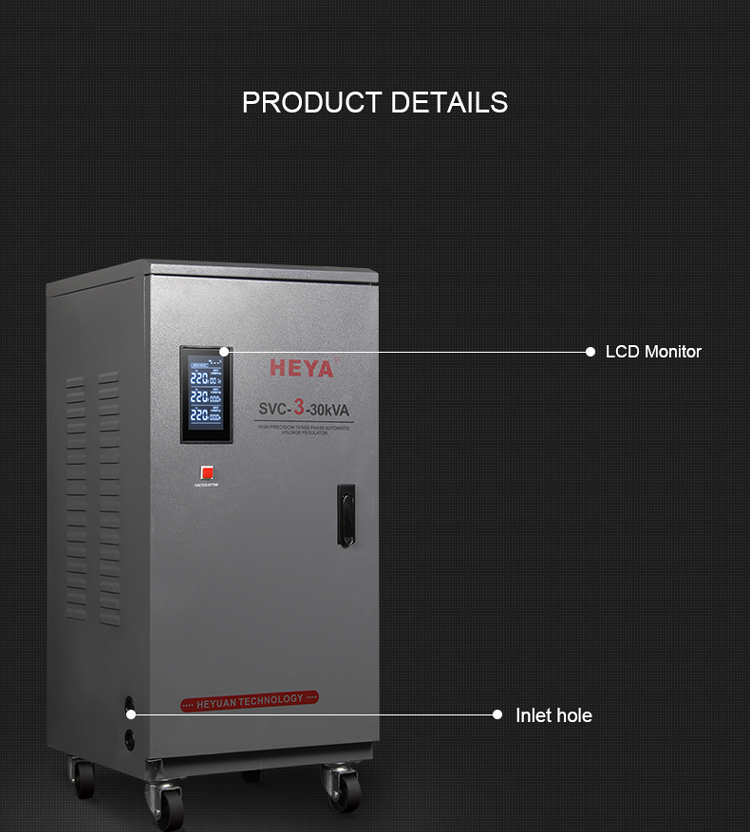 380v three Phase SVC 30kva Automatic Voltage Regulator avr