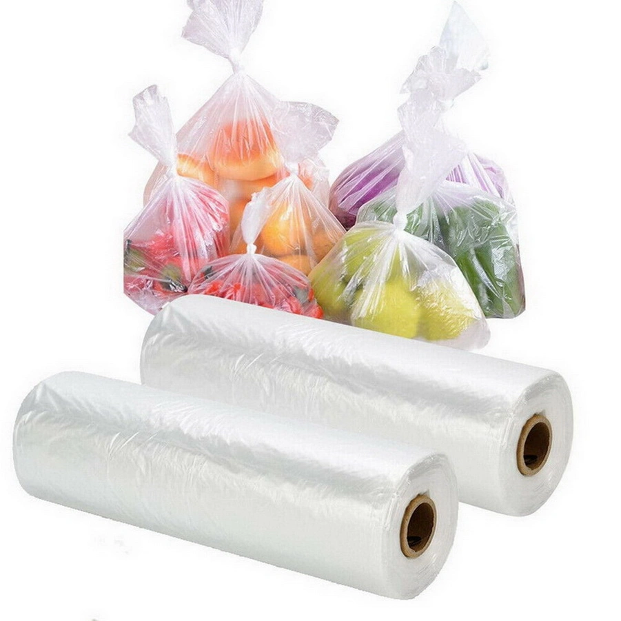 Plastic Transparent Produce Food Grade Packaging Bag on a Roll