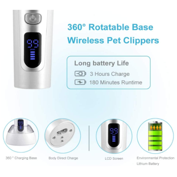 Set di grooming cordless clippers per cani