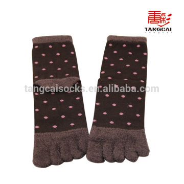 YS-06 Good Quality Brown Funny Custom Thick Toe Sock