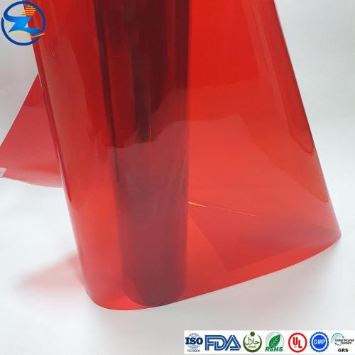 Películas / tableros / tableros de PVC de colores transparentes brillantes rígidos