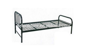 Popular metal bed frame with headboard metal beds with mesh base